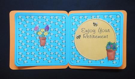 Gardening Crow Retirement Insert by S.Elisabet Osborn Wright