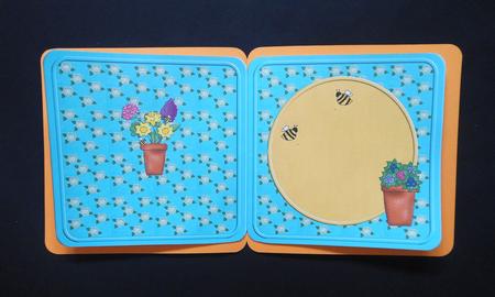 Gardening Crow Blank Insert by S.Elisabet Osborn Wright