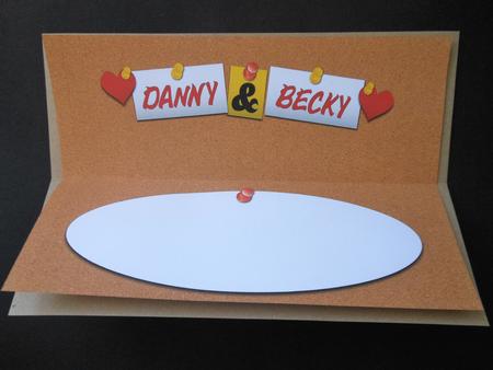 Paper (1st) Anniversary Danny & Becky Large Dl Insert by S.Elisabet Osborn Wright