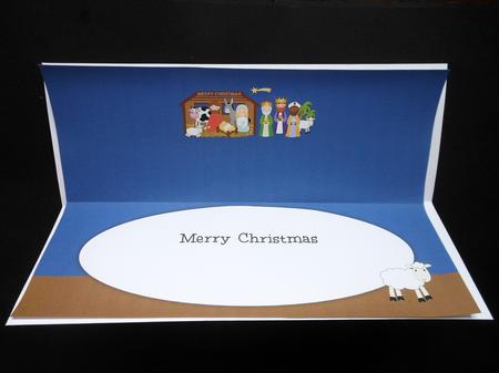 Nativity Scene Large Dl Insert by S.Elisabet Osborn Wright