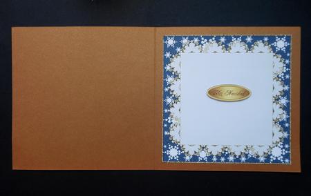 Christmas Blank Insert with Snowflakes 5 by S.Elisabet Osborn Wright