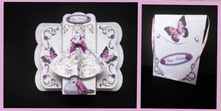 Simply Stylish Pop Out Card - Lovely Lilacs by S.Elisabet Osborn Wright