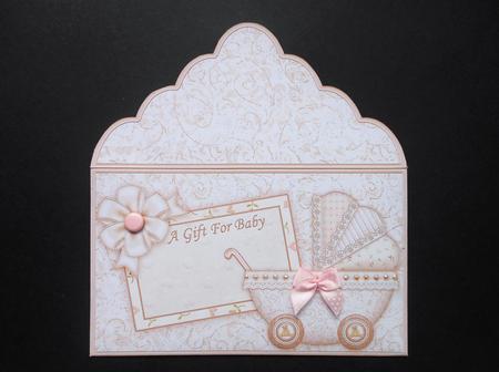 New Baby Pram Money Wallet Gift Voucher Envelope by S.Elisabet Osborn Wright