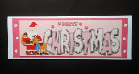 Santa with Rudolf Christmas Large Dl 3 by S.Elisabet Osborn Wright