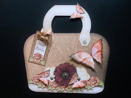 New Handbag Big Size Creme Rose by S.Elisabet Osborn Wright