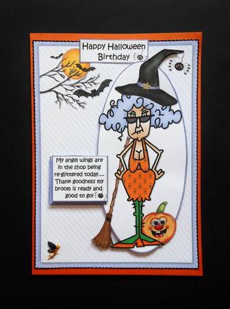 Stella Angel or Witch Quick Card by S.Elisabet Osborn Wright