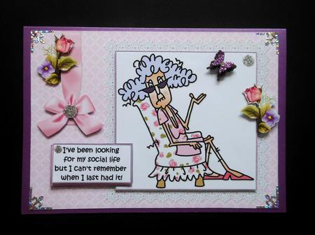 Stella Lost Her Social Life Quick Card by S.Elisabet Osborn Wright