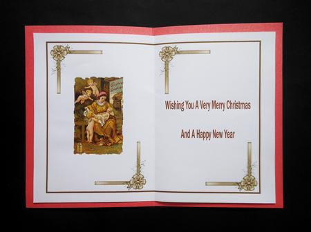 Mary & Baby Jesus Vintage Christmas Insert by S.Elisabet Osborn Wright