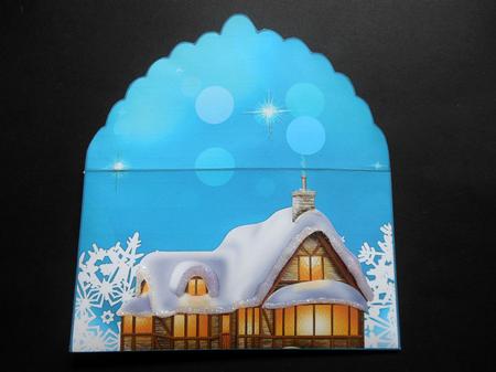 Snowy Church Scene Money Wallet by S.Elisabet Osborn Wright