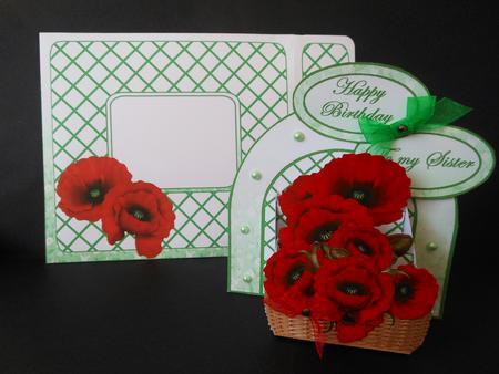 3D Box Poppy Basket by S.Elisabet Osborn Wright