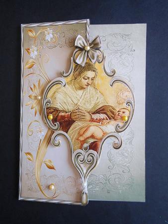 Over the Edge- Mary and Baby Jesus. by S.Elisabet Osborn Wright