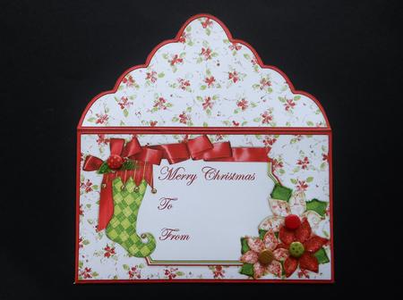 Christmas Stocking Money Wallet Gift Envelope by S.Elisabet Osborn Wright