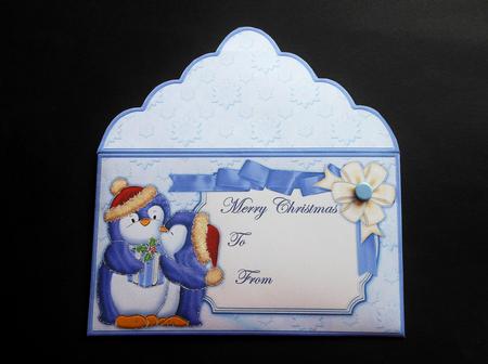 Penguins' Christmas Kiss Money Wallet for Cup338337_68 by S.Elisabet Osborn Wright