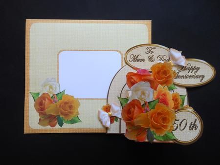 3D Box 'golden Wedding' by S.Elisabet Osborn Wright