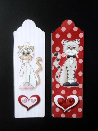Kitty Double-sided Bookmark Set by S.Elisabet Osborn Wright