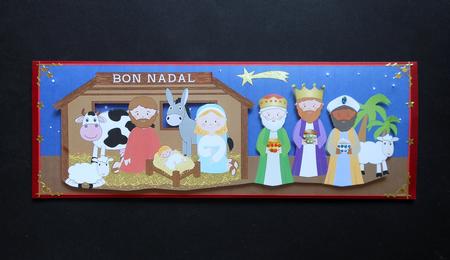 Nativity Scene Bon Nadal Large Dl by S.Elisabet Osborn Wright