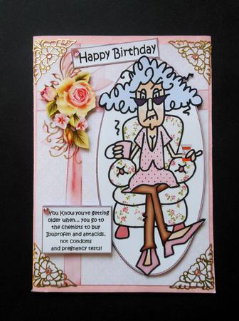 Stella Knows She's Getting Older Quick Card by S.Elisabet Osborn Wright