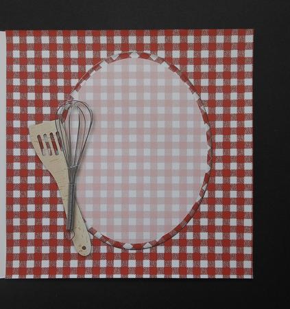 Red Gingham Pocket Card Insert by S.Elisabet Osborn Wright