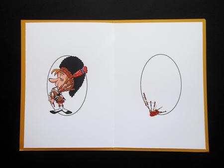 Birthday Bagpiper Insert by S.Elisabet Osborn Wright