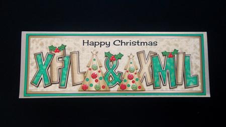 Buttons Christmas Trees Ii Xfil & Xmil Large Dl by S.Elisabet Osborn Wright