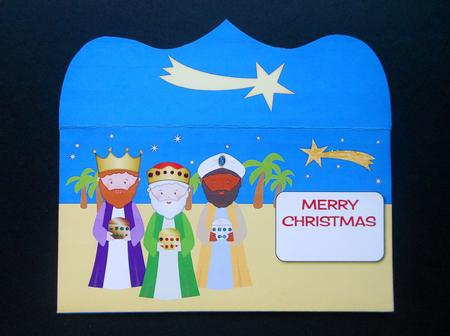 3 Wise Men Money Wallet Merry Christmas by S.Elisabet Osborn Wright