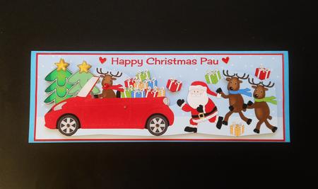 Let Me Drive Santa (pau) Large Dl by S.Elisabet Osborn Wright