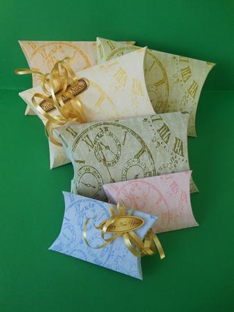 Vintage Time Peices 12 Pillow Box's - Subtle Shades by S.Elisabet Osborn Wright