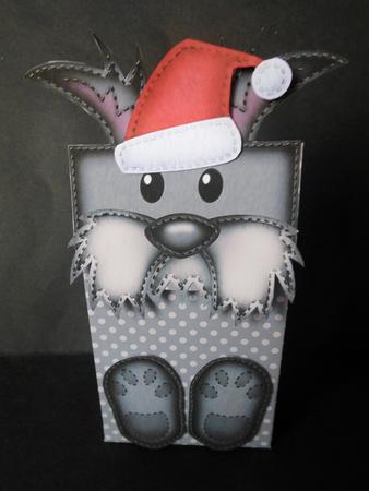 Cute Christmas Hats 3D Decoupage Sheet by S.Elisabet Osborn Wright