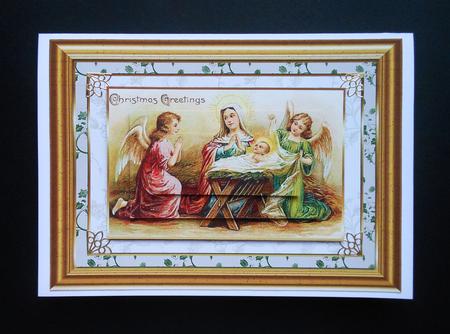 Baby Jesus Pyramid Card Front by S.Elisabet Osborn Wright
