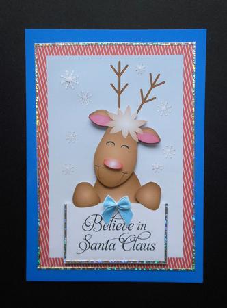Believe in Santa Reindeer Topper by S.Elisabet Osborn Wright