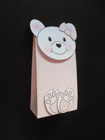 3D Little Teddy Cute Character Gift Bag Mini Kit by S.Elisabet Osborn Wright