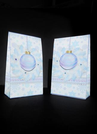 Pretty Festive Baubles Pinch Bag by S.Elisabet Osborn Wright