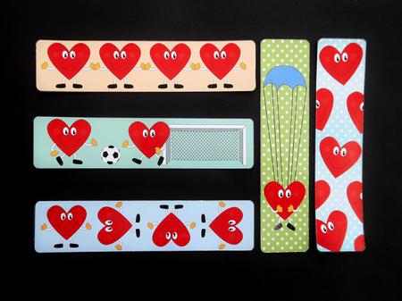 Happy Hearts Bookmarks by S.Elisabet Osborn Wright