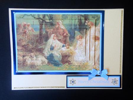 Christmas Nativity Scene Topper & Pyramage by S.Elisabet Osborn Wright