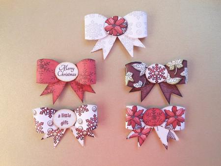 Paper Bows Christmas Poinsettia by S.Elisabet Osborn Wright