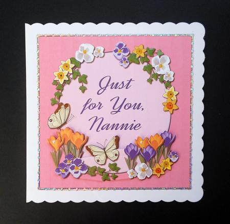 Just for You Blossom 8x8 Quick Card Nannie by S.Elisabet Osborn Wright