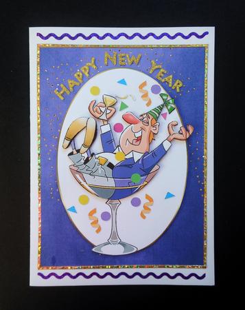Happy New Year Quick Card by S.Elisabet Osborn Wright