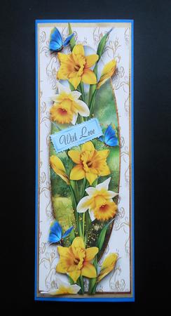 Beautiful Spring Daffodils Large Dl by S.Elisabet Osborn Wright
