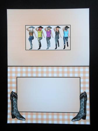 Line Dancing Ladies 2 Insert by S.Elisabet Osborn Wright