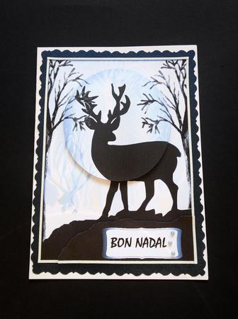 Deer in Silhouette 3 by S.Elisabet Osborn Wright