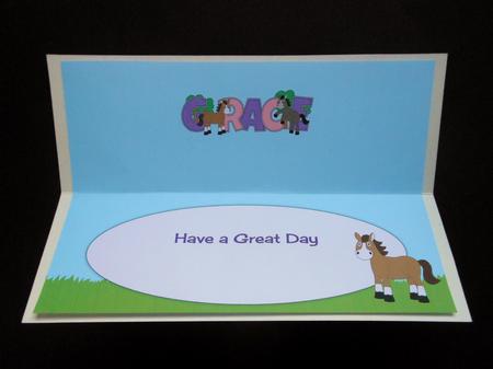 Horses Grace Large Dl Insert by S.Elisabet Osborn Wright