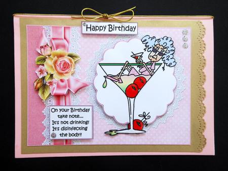 Stella Disinfects Her Body Quick Card by S.Elisabet Osborn Wright
