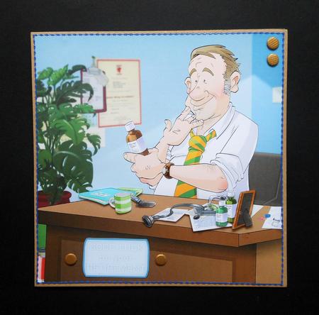 Birthday/retirement Doctor 8x8 Quick Card by S.Elisabet Osborn Wright