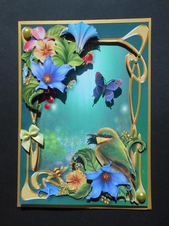 Art Nouveau Bird & Flowers Mini Kit by S.Elisabet Osborn Wright