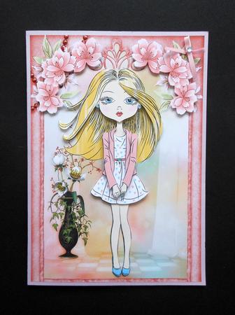 Teen Fashionista! Sweet Blondie Decoupage by S.Elisabet Osborn Wright