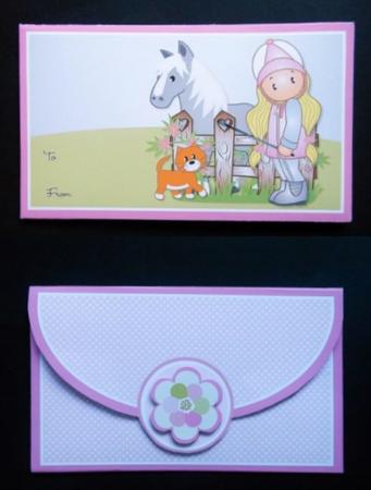 Horse Riding Chloe Money Wallet by S.Elisabet Osborn Wright