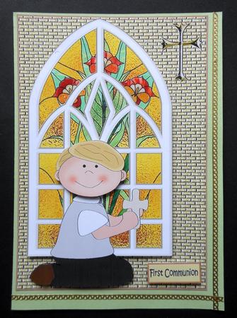 Boy Window Communion by S.Elisabet Osborn Wright