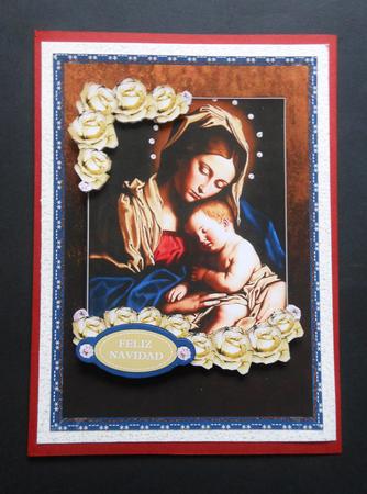 Madonna and Child Card Front by S.Elisabet Osborn Wright