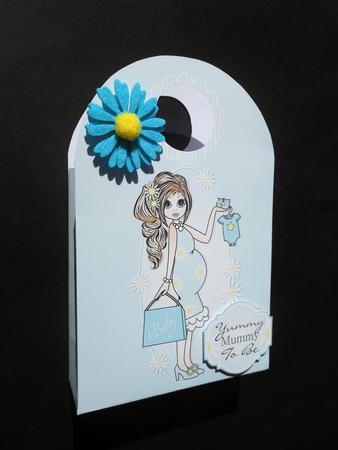 Yummy Mummy Emma Blue Large Gift Bag by S.Elisabet Osborn Wright