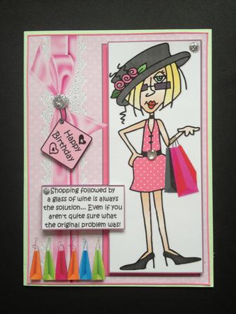 J.j Shopping and Wine Quick Card by S.Elisabet Osborn Wright